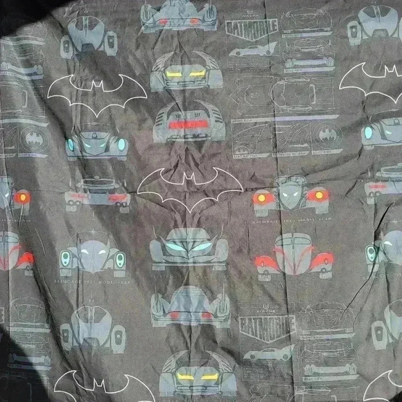 BATMAN DC COMICS BEDDING SUPER SOFT TWIN SIZE TOP SHEET BLACK - Picture 4 of 8
